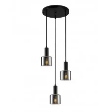 Светильник подвесной, люстра Italux PND-65342-3A-BK+SG Santia E27 3x40W IP20 черный Светильник подвесной, люстра Italux PND-65342-3A-BK+SG Santia E27 3x40W IP20 черный