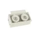 Точечный светильник Searchlight PL-SAB2-W Sablons 2 Square White Trimless