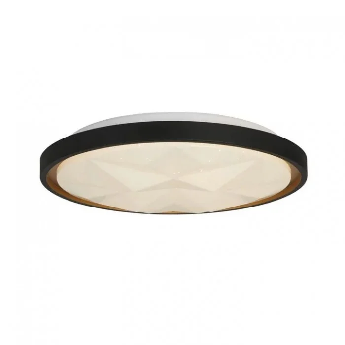 Стельовий світильник Searchlight 26185-415 Satellite LED Flush, Black with Star Effect Diffuser, 25 Вт, 1430 лм, 3000К-4000К-6000К