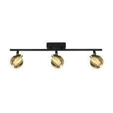 Спот - Italux SPL-45379-3-BK-BRSS Lafin