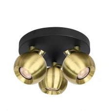 Спот - Italux SPL-45379-3R-BK-GD Lafin
