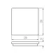 Вуличний світильник з датчиком руху Kanlux 38775 Beno LED 1x12W/18W 3000K/3500K/4000K 1840/2000/1980Lm IP65 білий