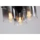 Люстра - Searchlight 88911-3BK Sweden 3LT Flush - Matt Black & Smoked Glass