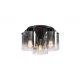 Люстра - Searchlight 88911-3BK Sweden 3LT Flush - Matt Black & Smoked Glass