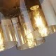 Люстра - Searchlight 88911-3MO Sweden 3LT Flush - Mocha Metal & Amber Glass