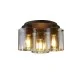 Люстра - Searchlight 88911-3MO Sweden 3LT Flush - Mocha Metal & Amber Glass
