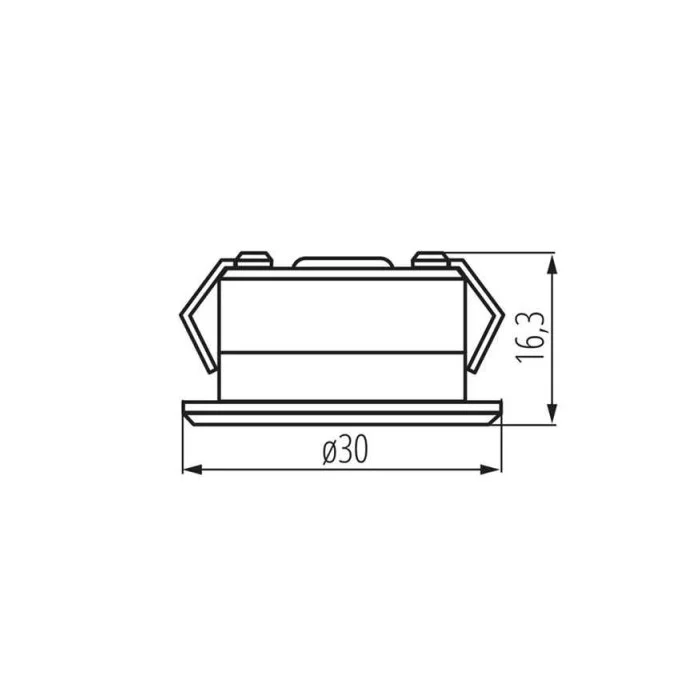 Точковий світильник Kanlux 23523 IMBER LED 1x1W 3000K 30Lm IP65 чорний