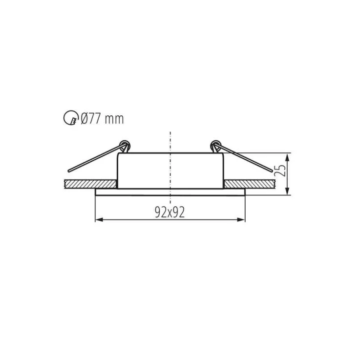 Точковий світильник Kanlux 37260 Feline GU10/GU5.3 1x10W IP20 білий