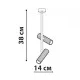 Накладний світильник Friendlylight FL2083 DOT 2 15W