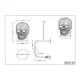 Світильник REALITY R52461106 SKULL Світильник REALITY R52461106 SKULL
