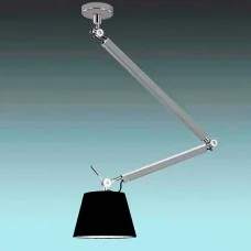 Azzardo AZ2304+AZ2600 Zyta M Pendant ALU/BK MD2300-M-ALU-BK