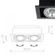 Точковий світильник Nowodvorski 9570 Downlight GU10, ES111 2x15W IP20 чорний Точковий світильник Nowodvorski 9570 Downlight GU10, ES111 2x15W IP20 чорний