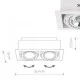 Точковий світильник Nowodvorski 9574 Downlight GU10, ES111 2x15W IP20 білий Точковий світильник Nowodvorski 9574 Downlight GU10, ES111 2x15W IP20 білий