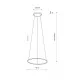 Люстра Nowodvorski 10813 Circolo LED S 1x18W 3000K 560Lm IP20 чорна Люстра Nowodvorski 10813 Circolo LED S 1x18W 3000K 560Lm IP20 чорна