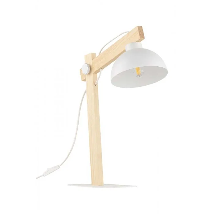 Настільна лампа TK Lighting 5347 Oslo E27 1x15W IP20 біла Настільна лампа TK Lighting 5347 Oslo E27 1x15W IP20 біла