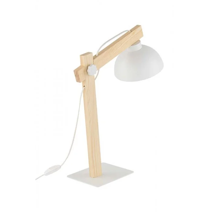 Настільна лампа TK Lighting 5347 Oslo E27 1x15W IP20 біла Настільна лампа TK Lighting 5347 Oslo E27 1x15W IP20 біла