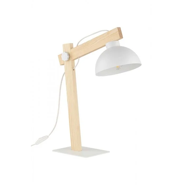 Настільна лампа TK Lighting 5347 Oslo E27 1x15W IP20 біла