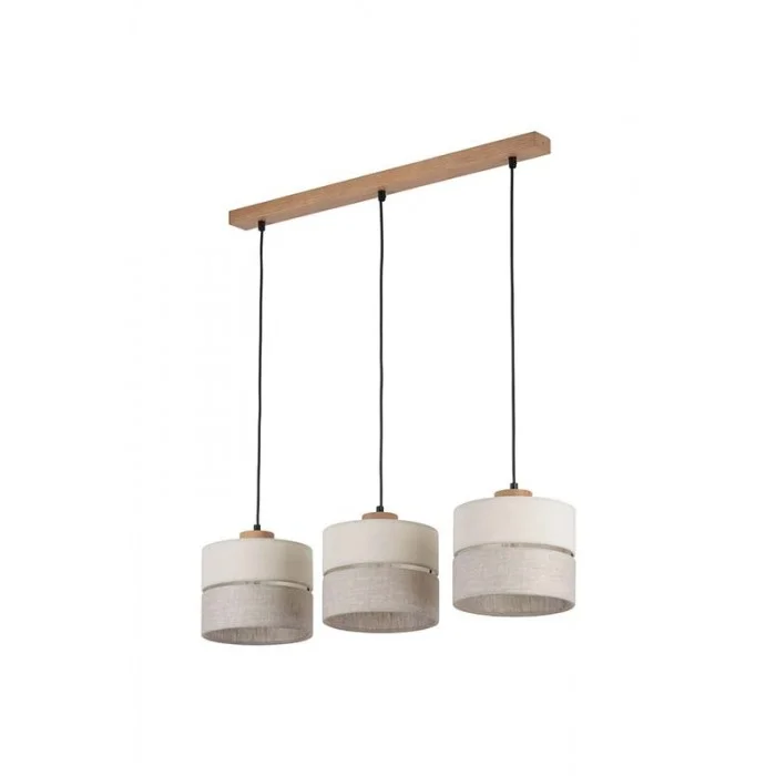 Підвісний світильник, люстра TK Lighting 5771 Eco E27 3x15W IP20 бежевий