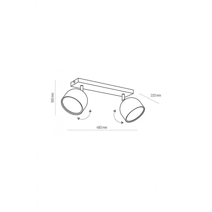 Світильник поворотний, спот TK Lighting 6513 Altea GU10 2x12W IP20 білий Світильник поворотний, спот TK Lighting 6513 Altea GU10 2x12W IP20 білий