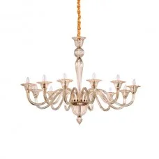 Люстра Ideal Lux 199405 Brigitta E14 12x40W IP20 бурштинова