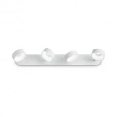 Светильник поворотный, спот Ideal Lux 196718 Oby LED 4x24W 3000K 2800Lm IP20 белый Светильник поворотный, спот Ideal Lux 196718 Oby LED 4x24W 3000K 2800Lm IP20 белый
