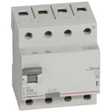 УЗО RX3 4P 63А 30mA AC Legrand, 402064