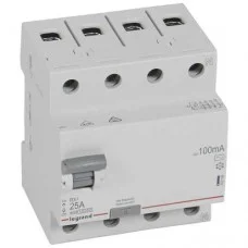 УЗО RX3 4P 25А 100mA AC Legrand, 402066