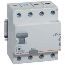 УЗО RX3 4P 40А 30mA A Legrand, 402075