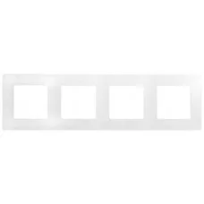 Рамка 4 постовая белая Legrand, 672504