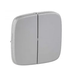 Клавиша 2-кл. выключателя Legrand Valena Allure алюминий, 755027