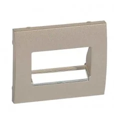 Панель компьютерной розетки RJ45 Legrand Galea Life титан, 771475