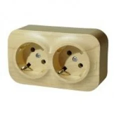 Розетка 2X2К+З Legrand Forix дерево, 782273