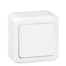 Выключатель 1 клавишный Legrand Forix белый, 782360