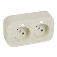 Розетка 2X2К Legrand Forix слонова кістка, 782442