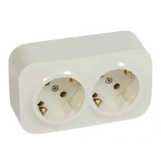 Розетка 2X2К+З Legrand Forix слонова кістка, 782443