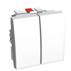 Двоклавішний перемикач Schneider Electric Altira ALB44056 16А (білий)