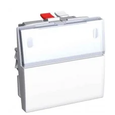 Вимикач Schneider Electric Altira ALB44062 без фіксації з полем для напису 10А (білий)