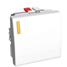 Вимикач Schneider Electric Altira ALB44072 без фіксації 10А з індикацією (білий)