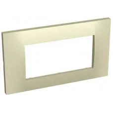Горизонтальна рамка Schneider Electric Altira ALB45714 2х45 (кремова)