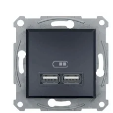 USB розетка Schneider Electric Asfora EPH2700271 (антрацит)