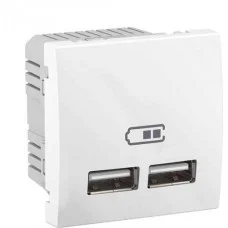 USB розетка Schneider Electric Unica MGU3.418.18 (белая)
