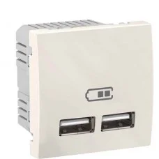 USB розетка Schneider Electric Unica MGU3.418.25 (слоновая кость)
