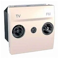 TV/FM розетка индивидуальная, слоновая кость Schneider Electric, MGU3.451.25