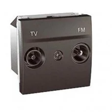 TV/FM розетка концевая, графит Schneider Electric, MGU3.452.12