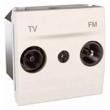TV/FM розетка проходная, слоновая кость Schneider Electric, MGU3.453.25