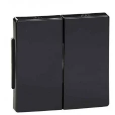 Антрацитовые клавиши Schneider Electric Aquadesign MTN343514 двухклавишного выключателя