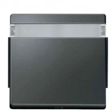 Антрацитовая клавиша Schneider Electric Aquadesign MTN343914 с полем для надписи