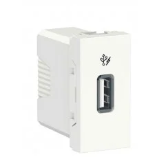 USB розетка Schneider Electric NU342818 1М (белая)