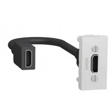 HDMI розетка Schneider Electric NU343018 1М (белая)