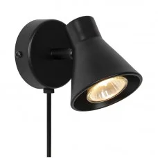 Бра, настінний світильник Nordlux 45761003 Eik GU10 1x35W IP20 чорний Бра, настінний світильник Nordlux 45761003 Eik GU10 1x35W IP20 чорний